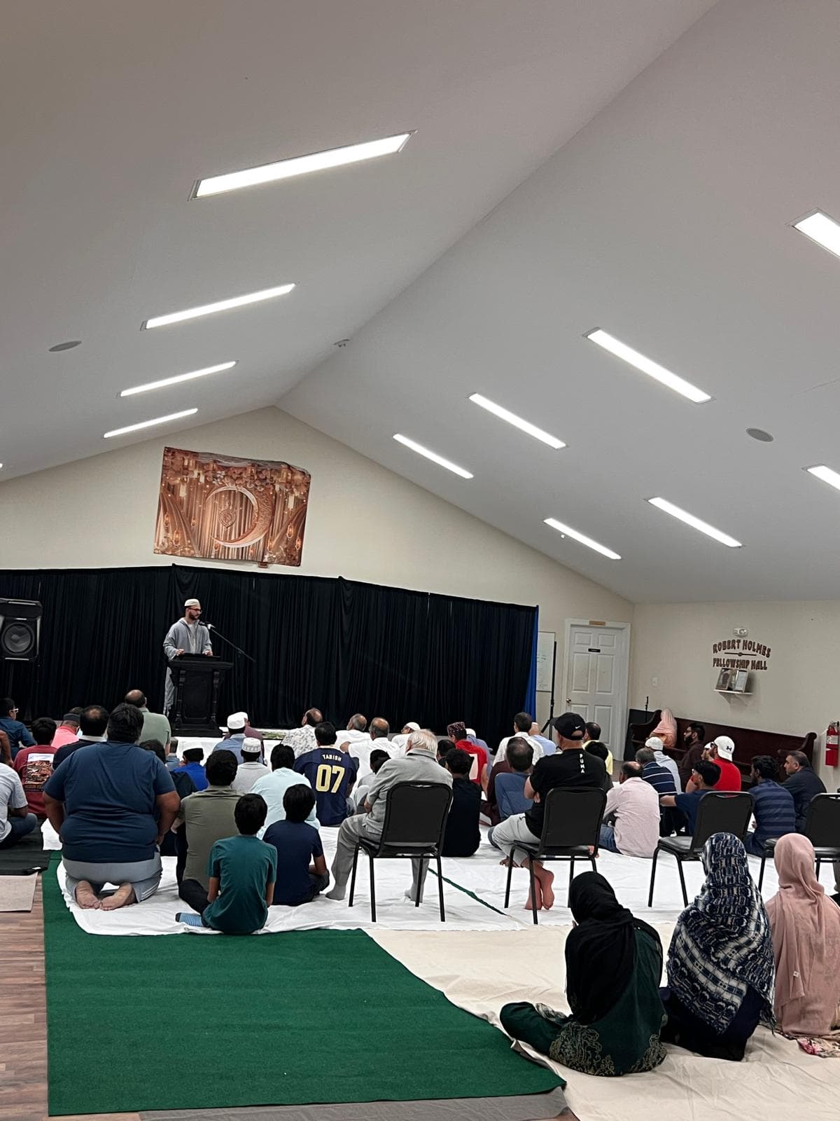Friday Jumu'ah prayer setup for Masjid Ballantyne near Ballantyne, Fort Mill and Indian Land